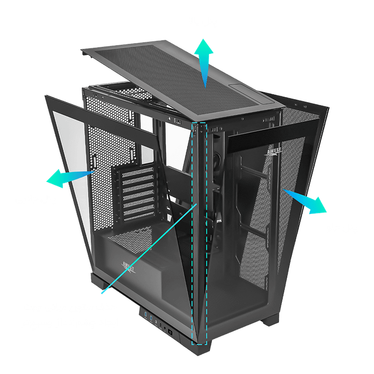 کیس گیمینگ اوست GT-AQ16-MB