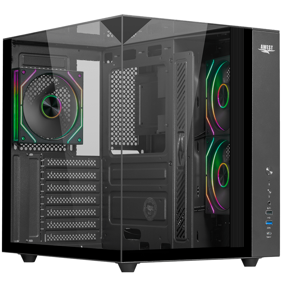 کیس گیمینگ اوست AQ-15TG-B