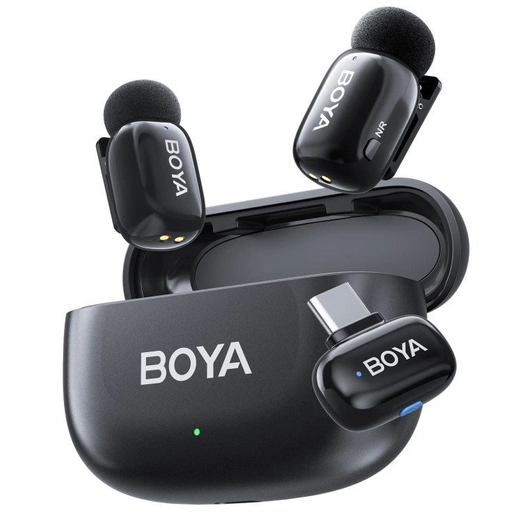میکروفون یقه ای دو کاربره بویا مدل 02 BOYA MINI2 رابط Type C