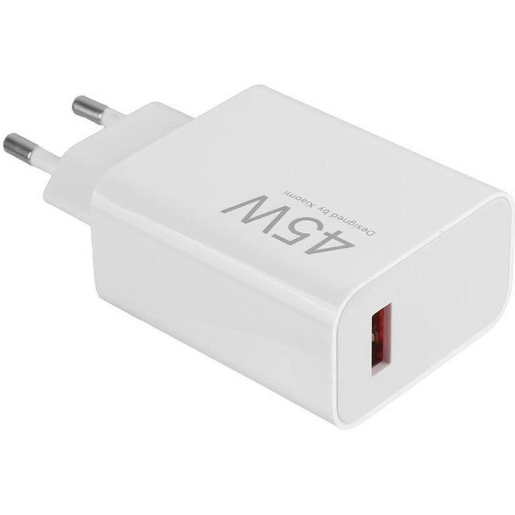 شارژر دیواری فست سرکارتنی تک پورت Xiaomi مدل MDY-17-EF 45W