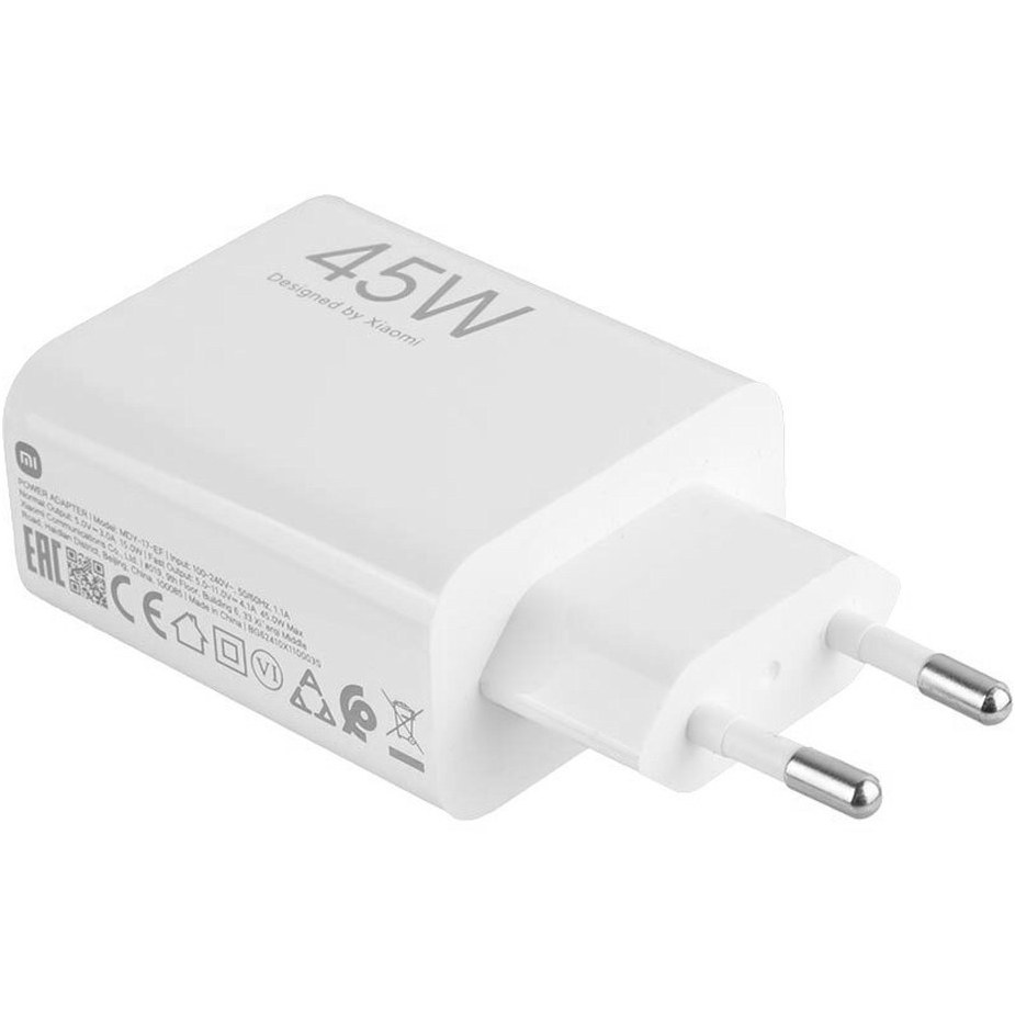 شارژر دیواری فست سرکارتنی تک پورت Xiaomi مدل MDY-17-EF 45W