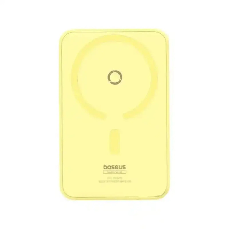 پاور بانک بی سیم مگنتی باسئوس مدل Magnetic Wireless 20w با ظرفیت 5000 میلیآمپر ساعت