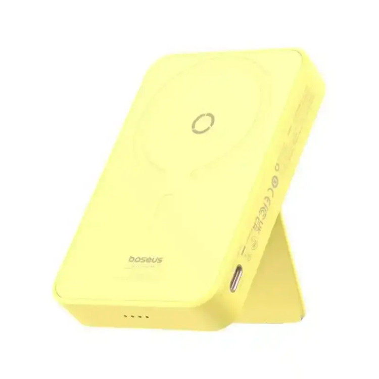 پاور بانک بی سیم مگنتی باسئوس مدل Magnetic Wireless 20w با ظرفیت 5000 میلیآمپر ساعت