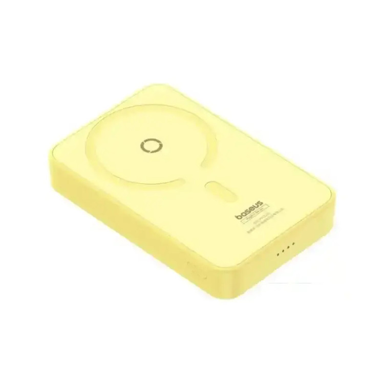 پاور بانک بی سیم مگنتی باسئوس مدل Magnetic Wireless 20w با ظرفیت 5000 میلیآمپر ساعت