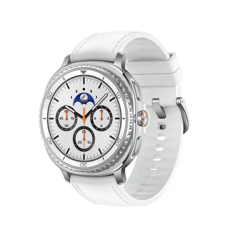 ساعت هوشمند 46 میلی‌متری سامسونگ مدل Galaxy Watch 8 Classic (بند چرم) سفید