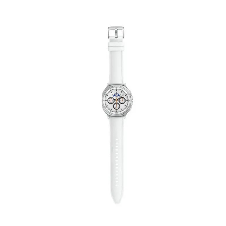 ساعت هوشمند 46 میلیمتری سامسونگ مدل Galaxy Watch 8 Classic (بند چرم) سفید