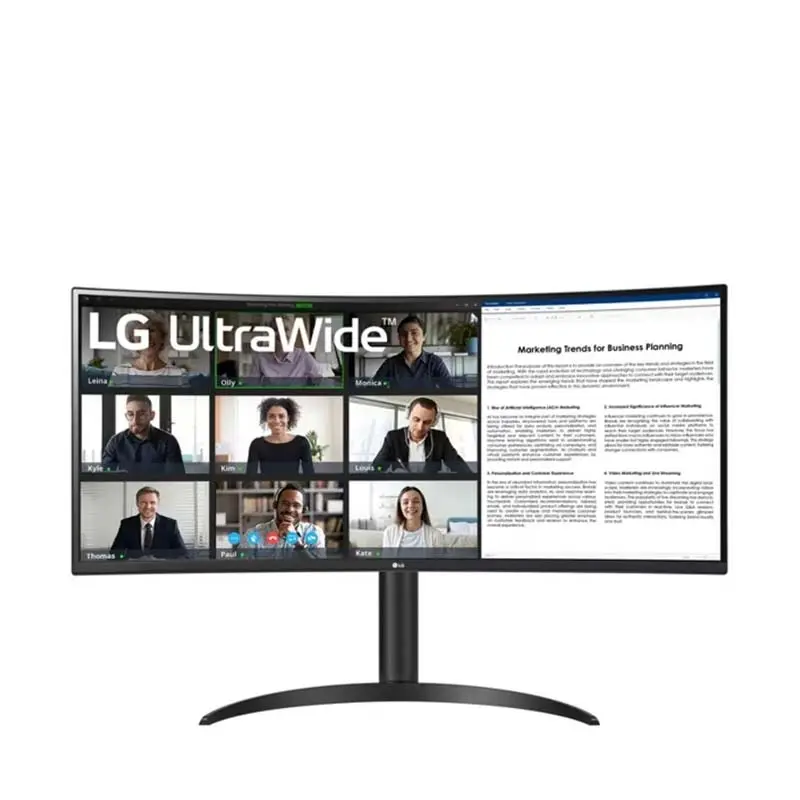 مانیتور خمیده 34 اینچی ال جی مدل 34WR55QK-B