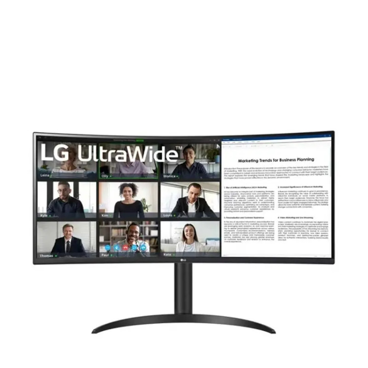 مانیتور خمیده 34 اینچی ال جی مدل 34WR55QK-B