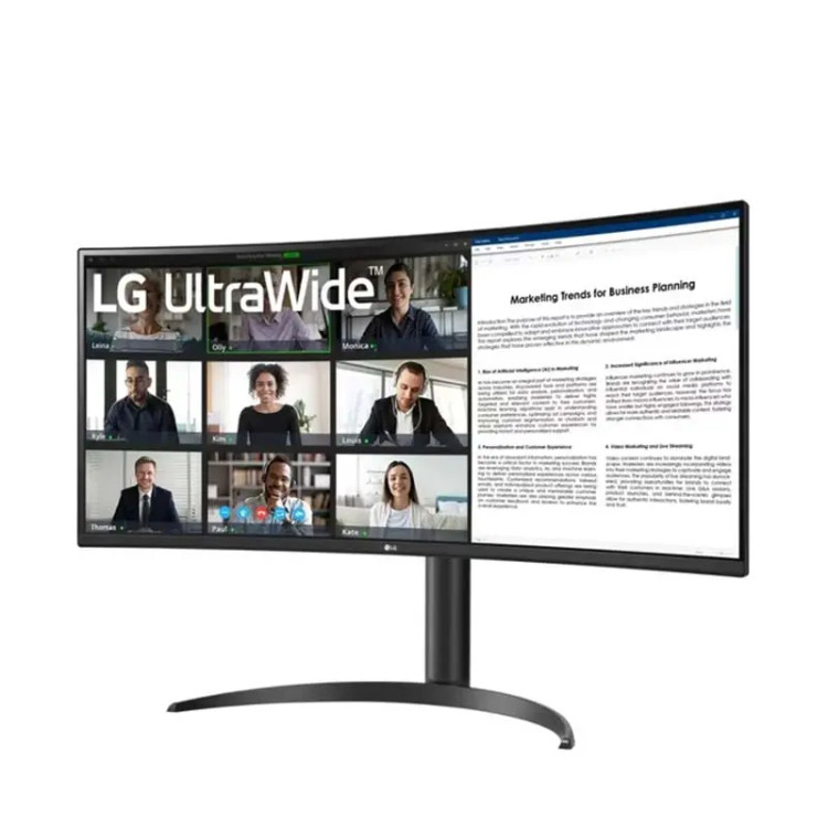مانیتور خمیده 34 اینچی ال جی مدل 34WR55QK-B