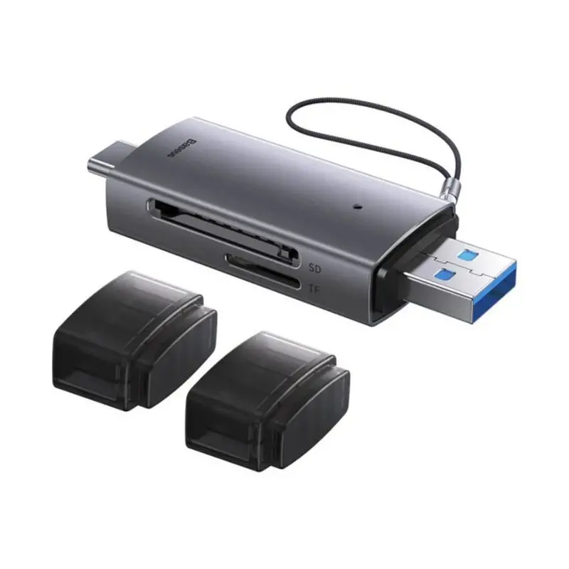 کارت خوان USB-A+C to SD/TF باسئوس مدل Airjoy ‌BS-OH069