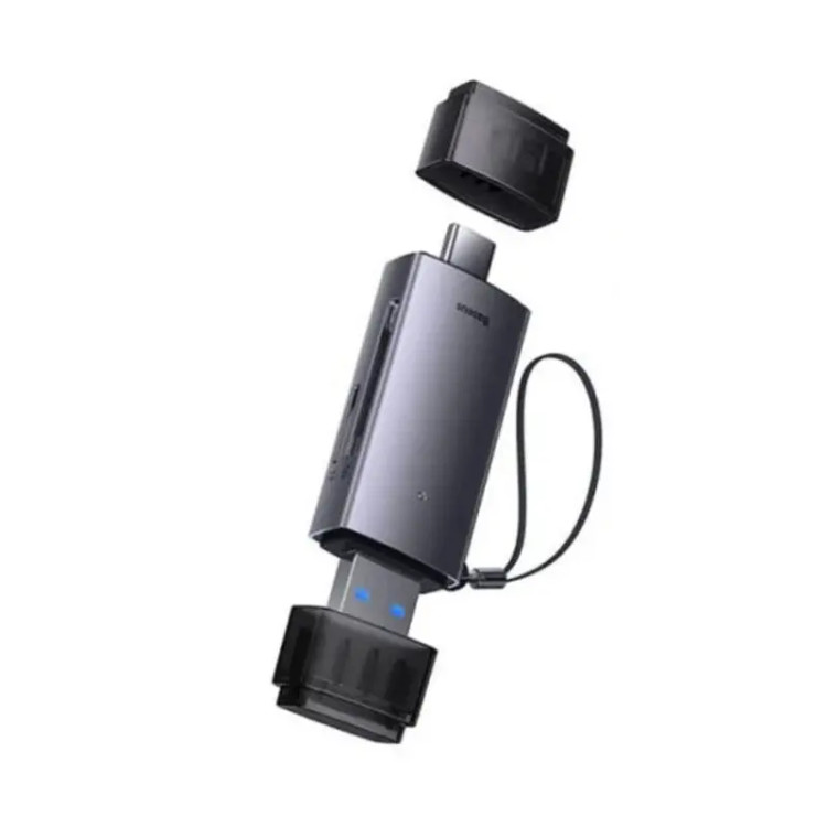 کارت خوان USB-A+C to SD/TF باسئوس مدل Airjoy BS-OH069