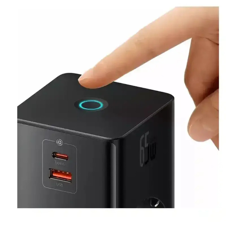 شارژر رومیزی باسئوس مدل Power Combo PSLR000301 با توان 65 وات
